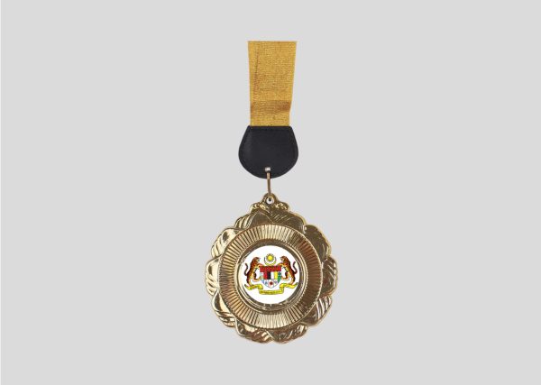 Plastic Hanging Medal M2MD077 Gold