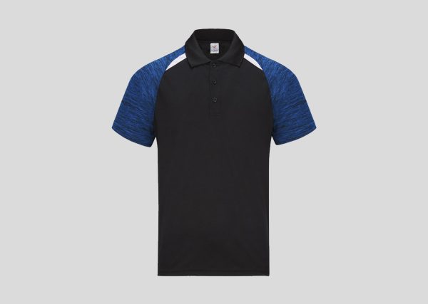 Polo Neck Collar A3M4011 Royal Blue-Black