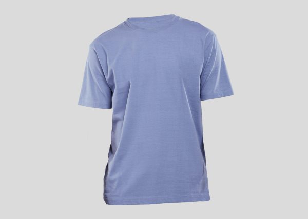 Premium Cotton Round Neck-A4P013-24 coloney blue