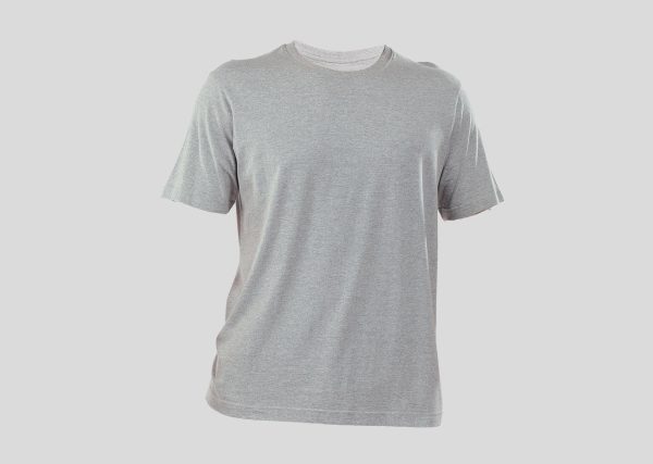 Premium Cotton Round Neck-A4P013-54 Grey-Melange