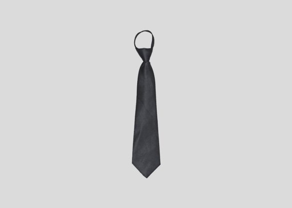 Primary Tie with Zip M2T400 Black