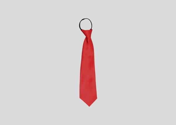 Primary Tie with Zip M2T400 Red