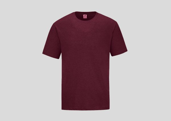 Round Neck-Heather series A3RC15 maroon