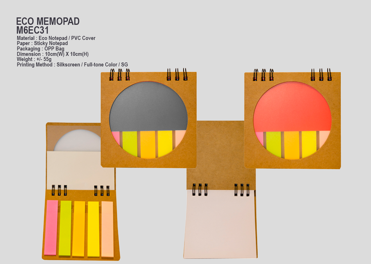 Eco Memopad M6EC20 <br> 8.5cm(W) X 13cm(H)