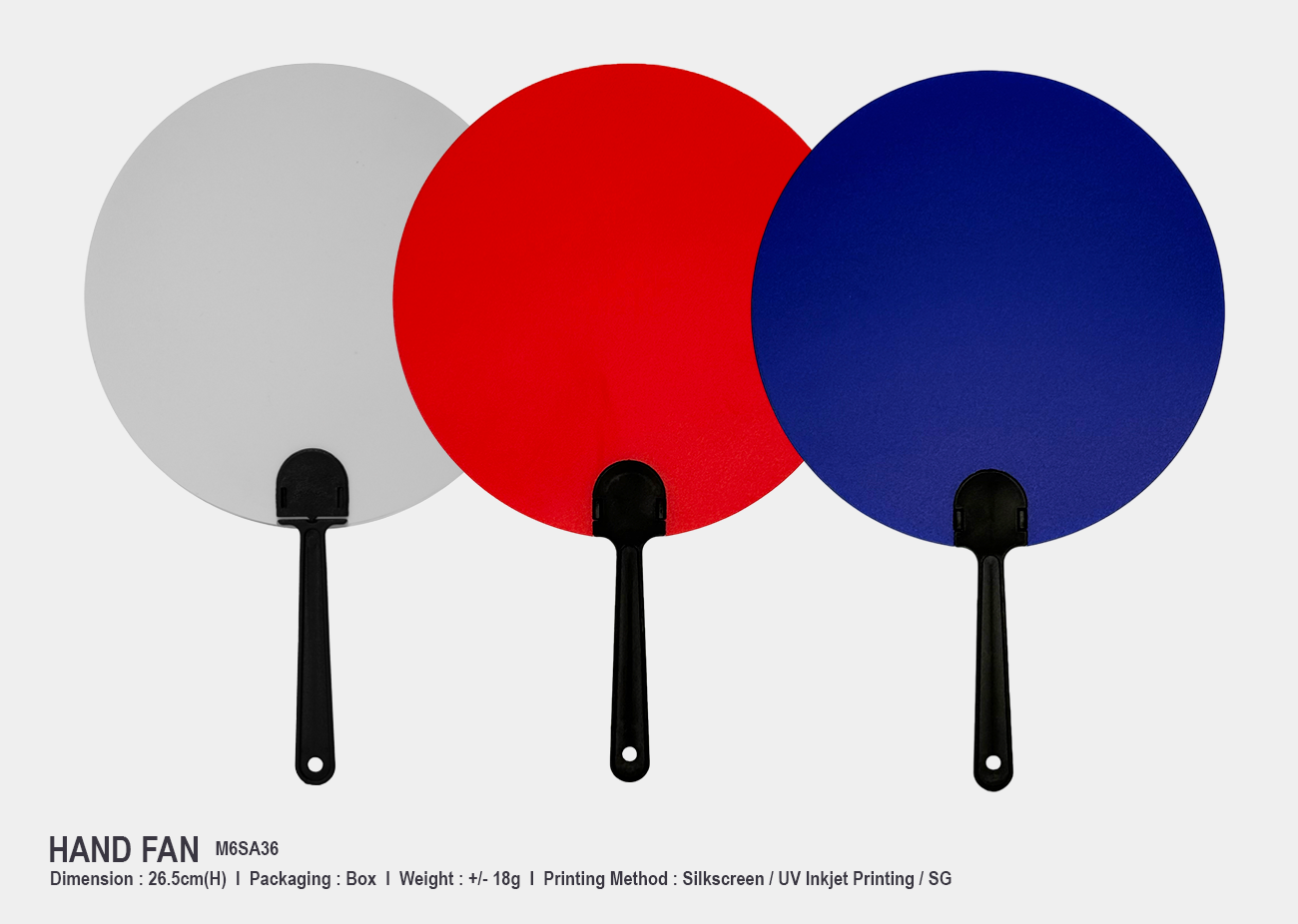 Hand Fan M6SA36<br>26.5cm(H)