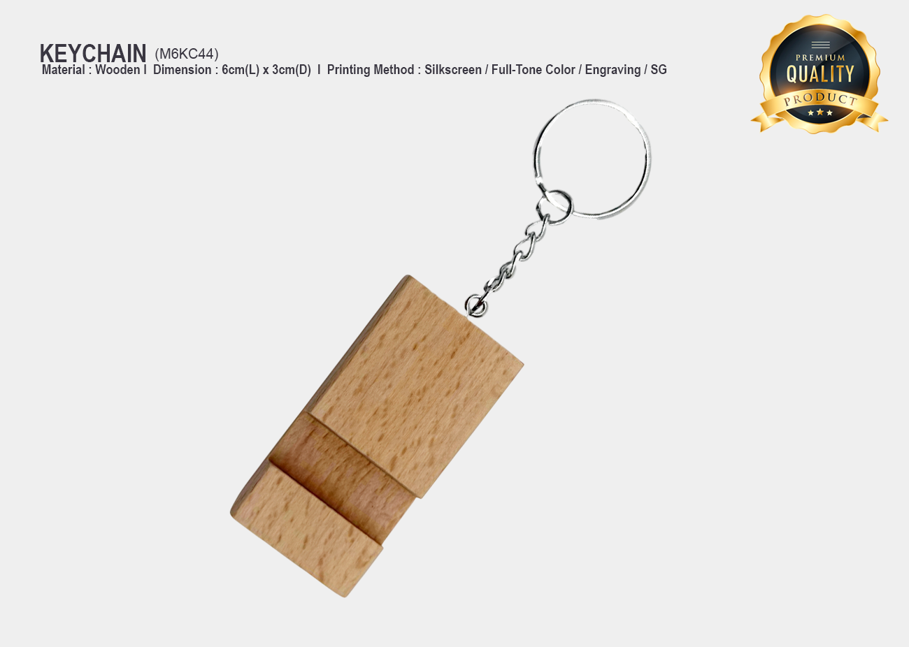 Wooden Keychain M6KC44