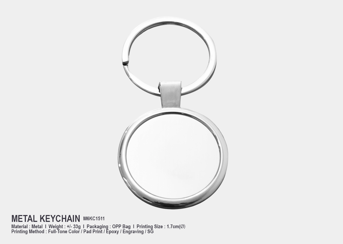 Metal Keychain M6KC1511
