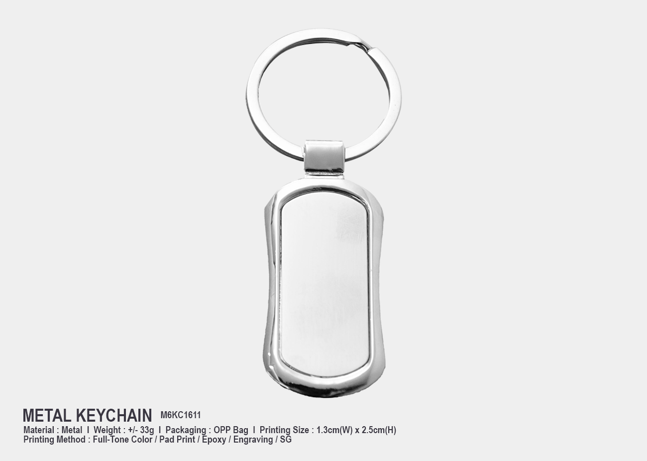 Metal Keychain M6KC1611