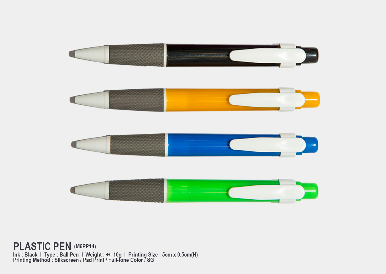 Plastic Pen M6PP14 <br> +/- 10g