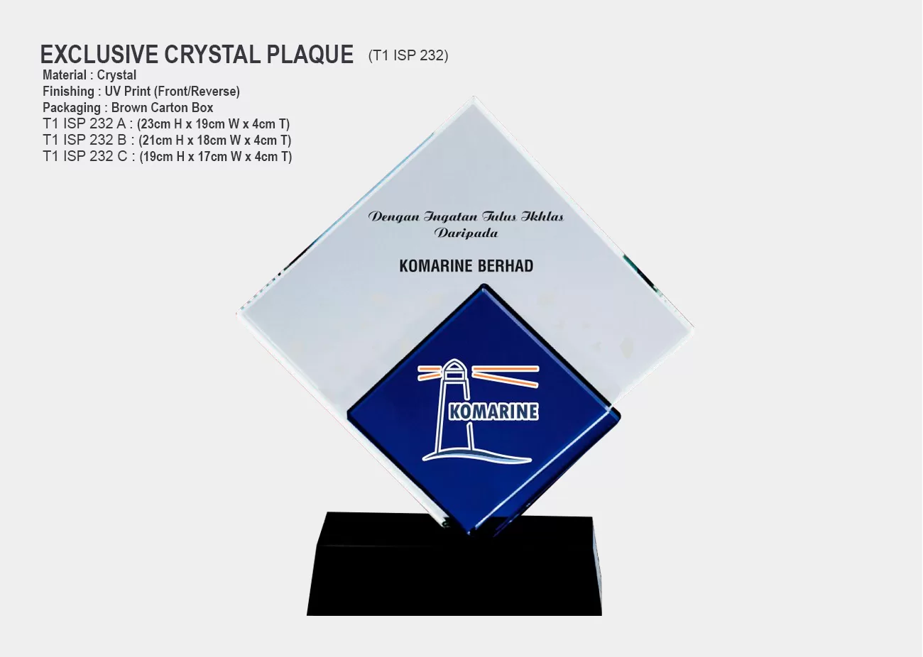 Crystal Plaque