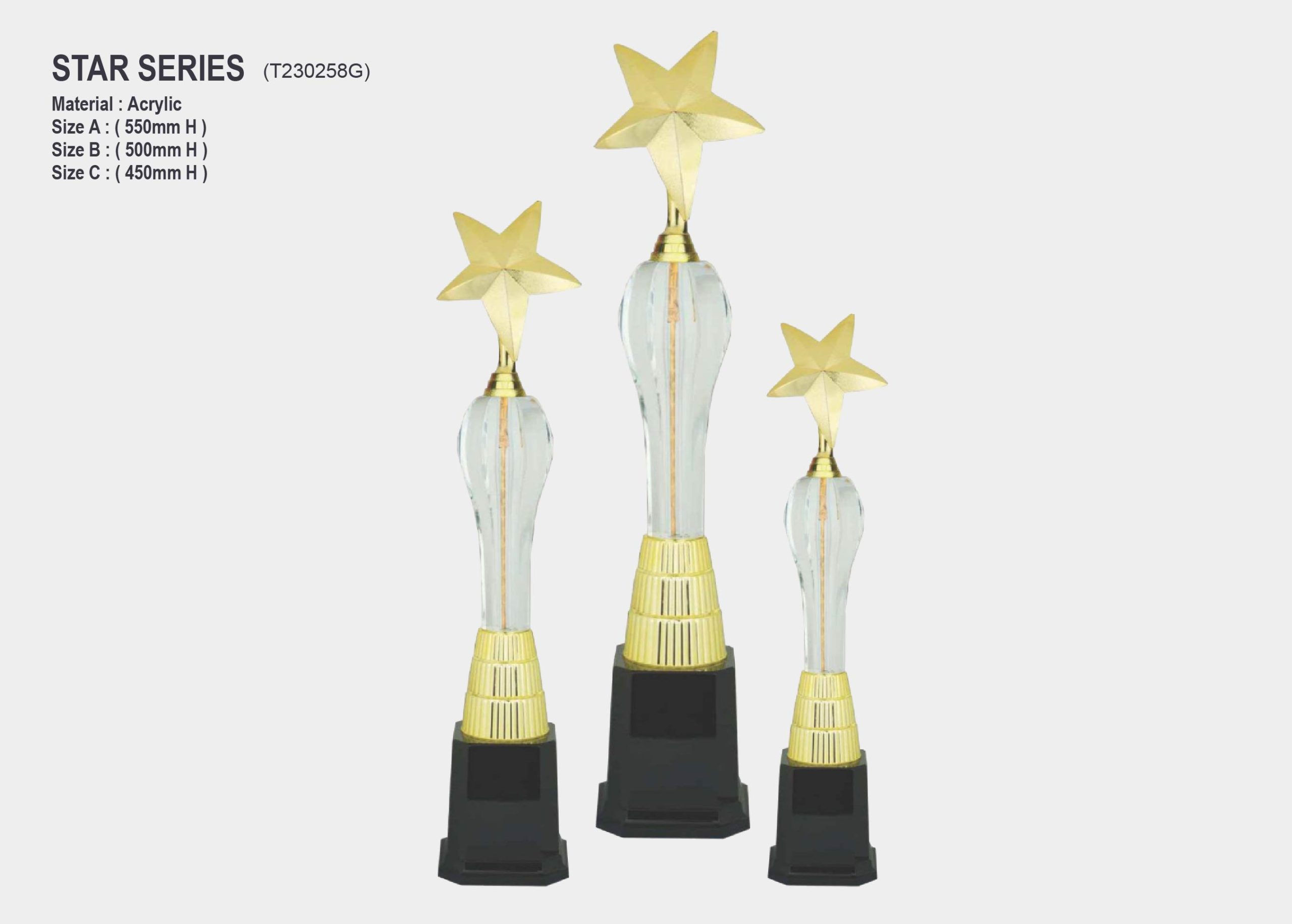 acrylic star trophy