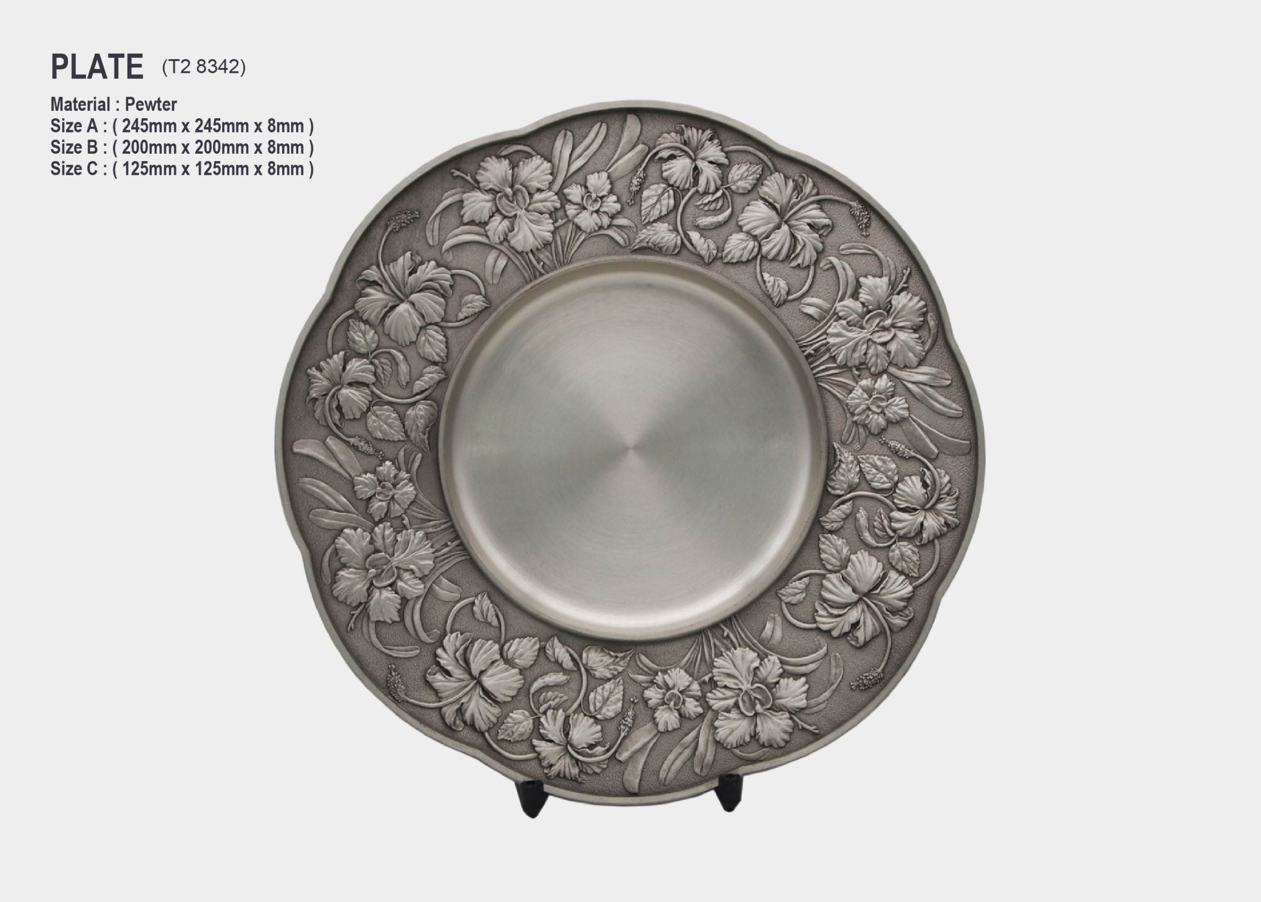 pewter plate