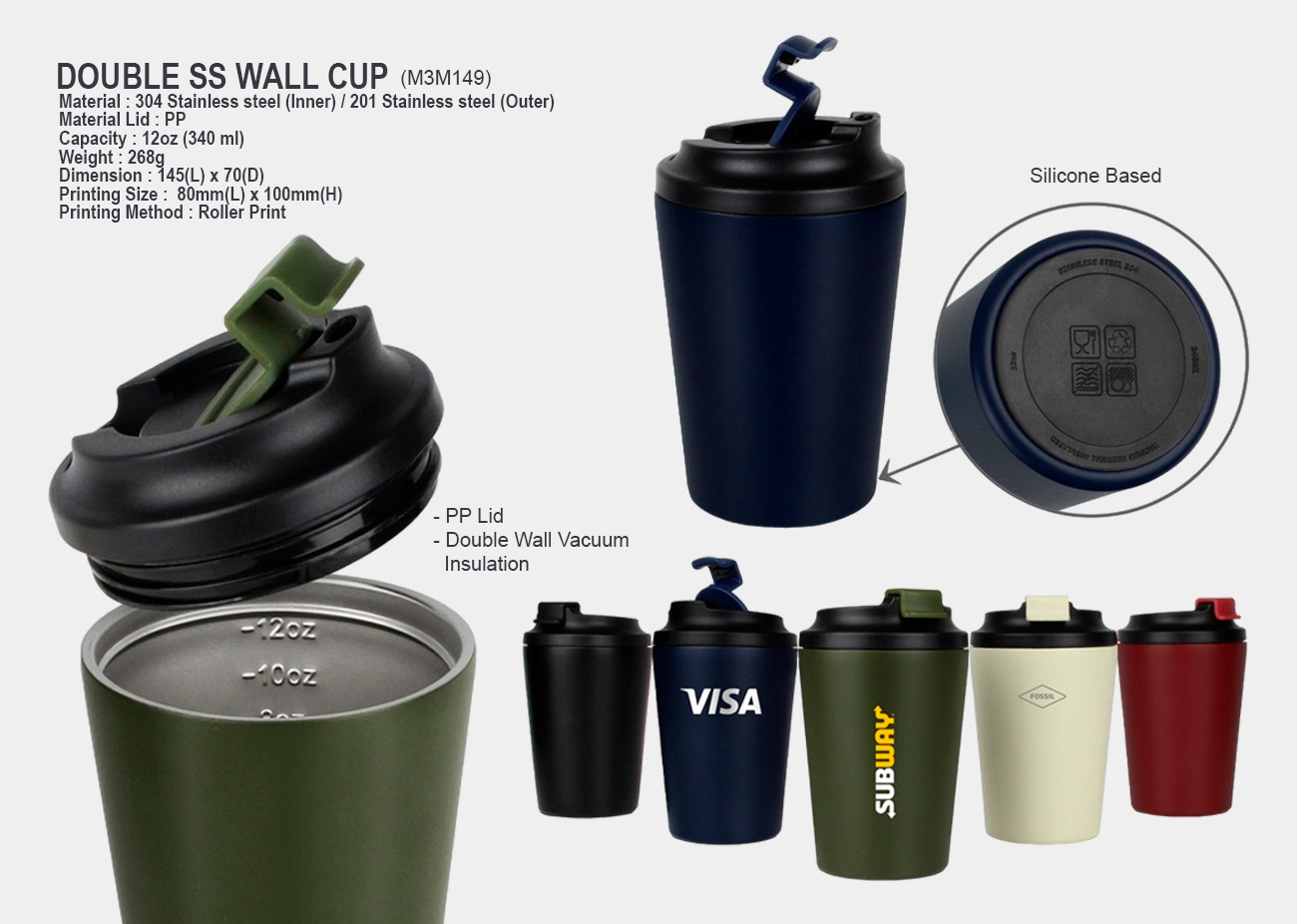 Double Wall SS Cup Color