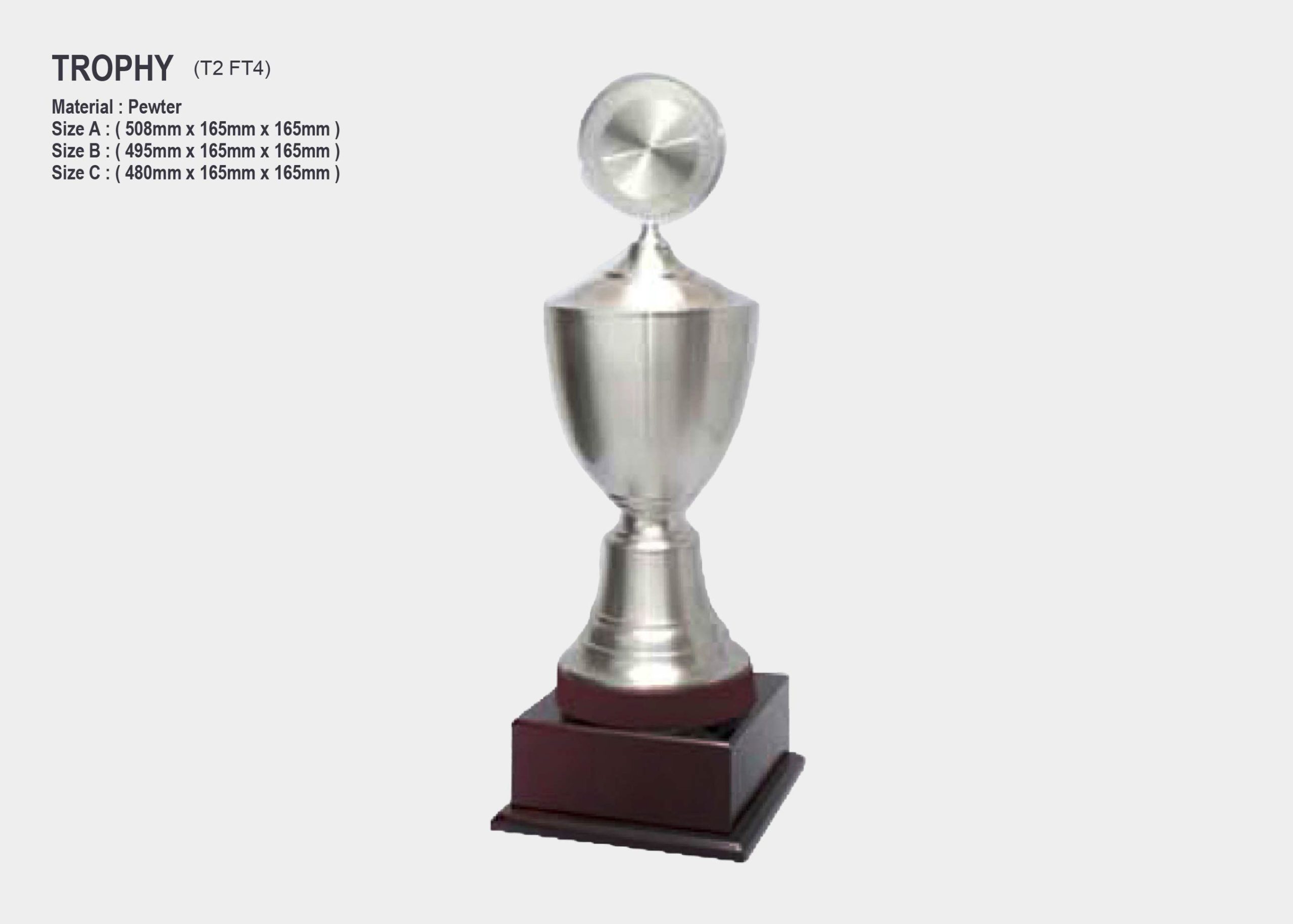 Exclusive Pewter Trophy