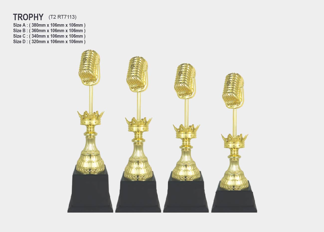 microphone trophy