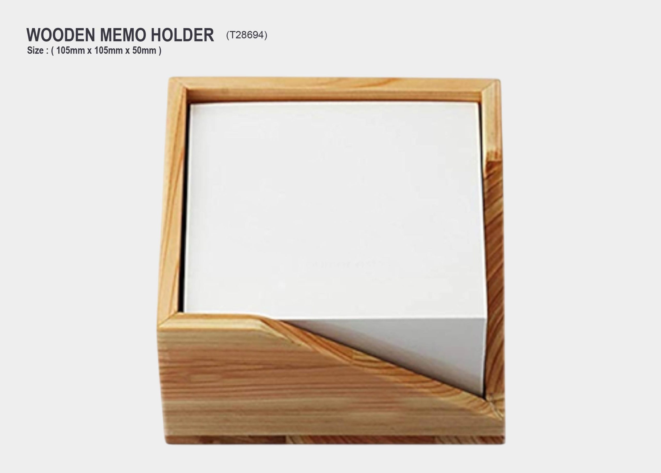 Wooden Memo Holder