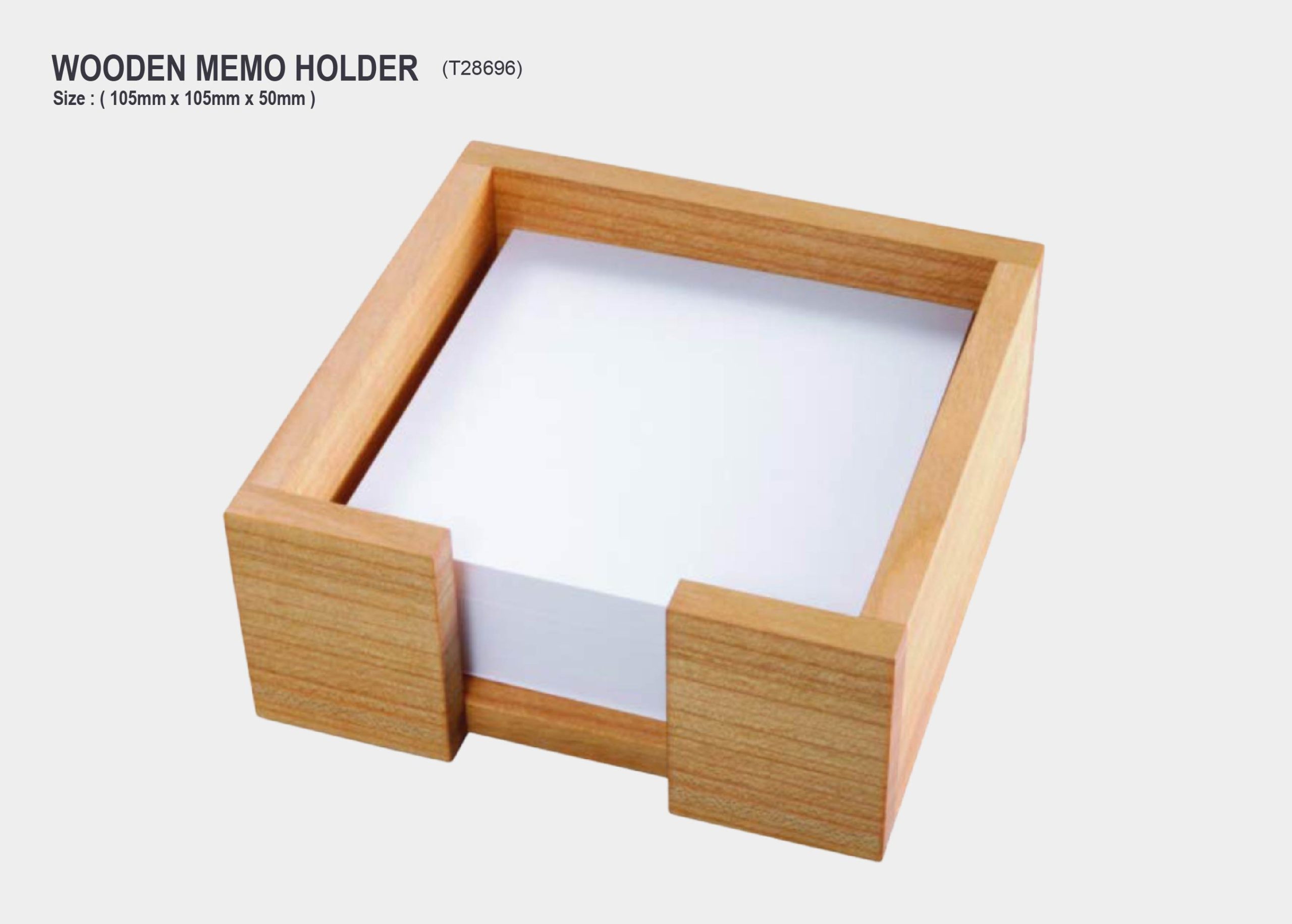 Wooden Memo Holder