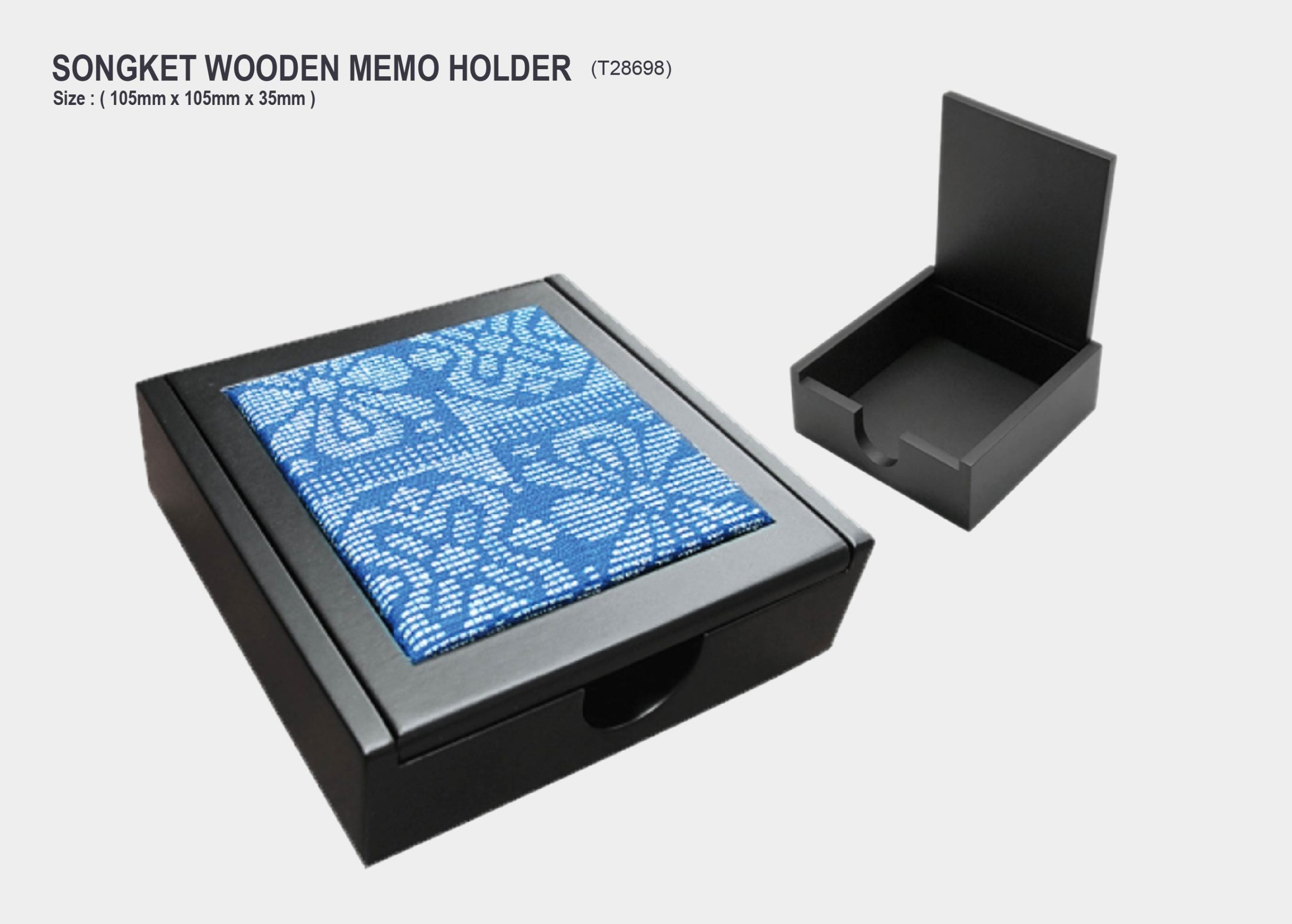 wooden memo holder