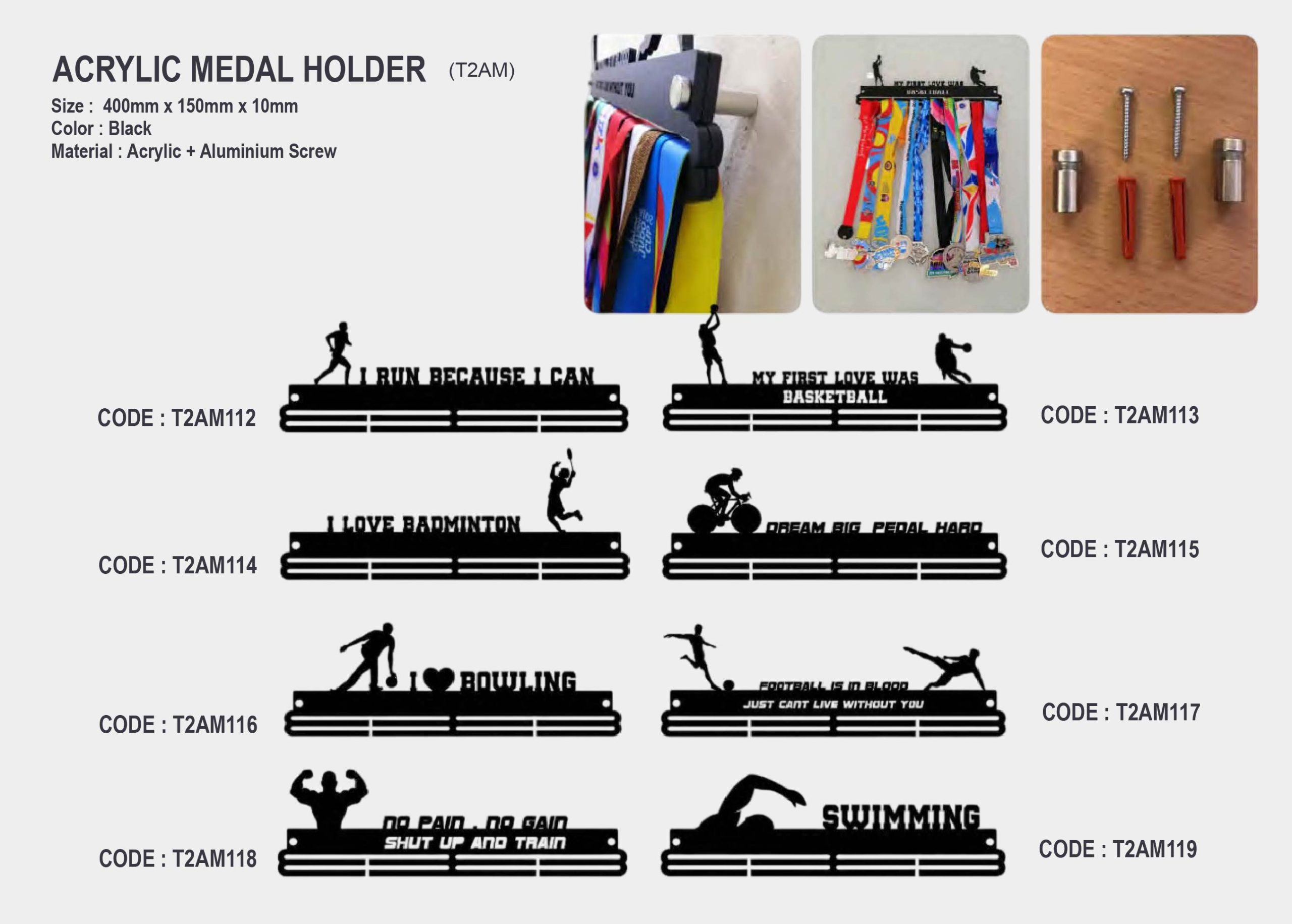 acrylic medal holder accessories