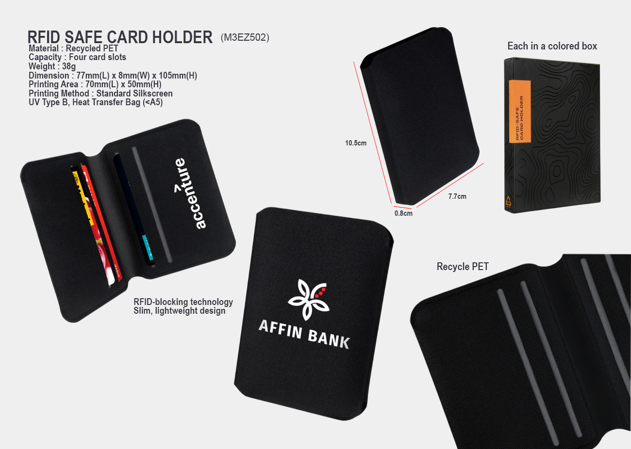 RFID-safe card holder