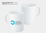 White Ceramic Mug M1CM13 <br> 400ml