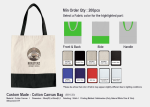 Canvas Bag SB1C33 <br>36cm (W) x 40cm (H)