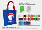 Non Woven Bag SB1N19A <br> 36cm(W) x 33cm(H) x 8cm(D)