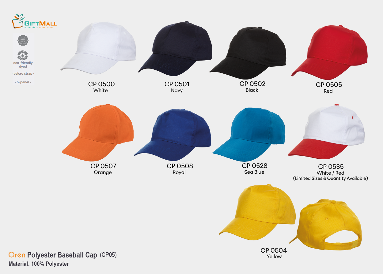 Oren CP05<br>Polyester Baseball Cap