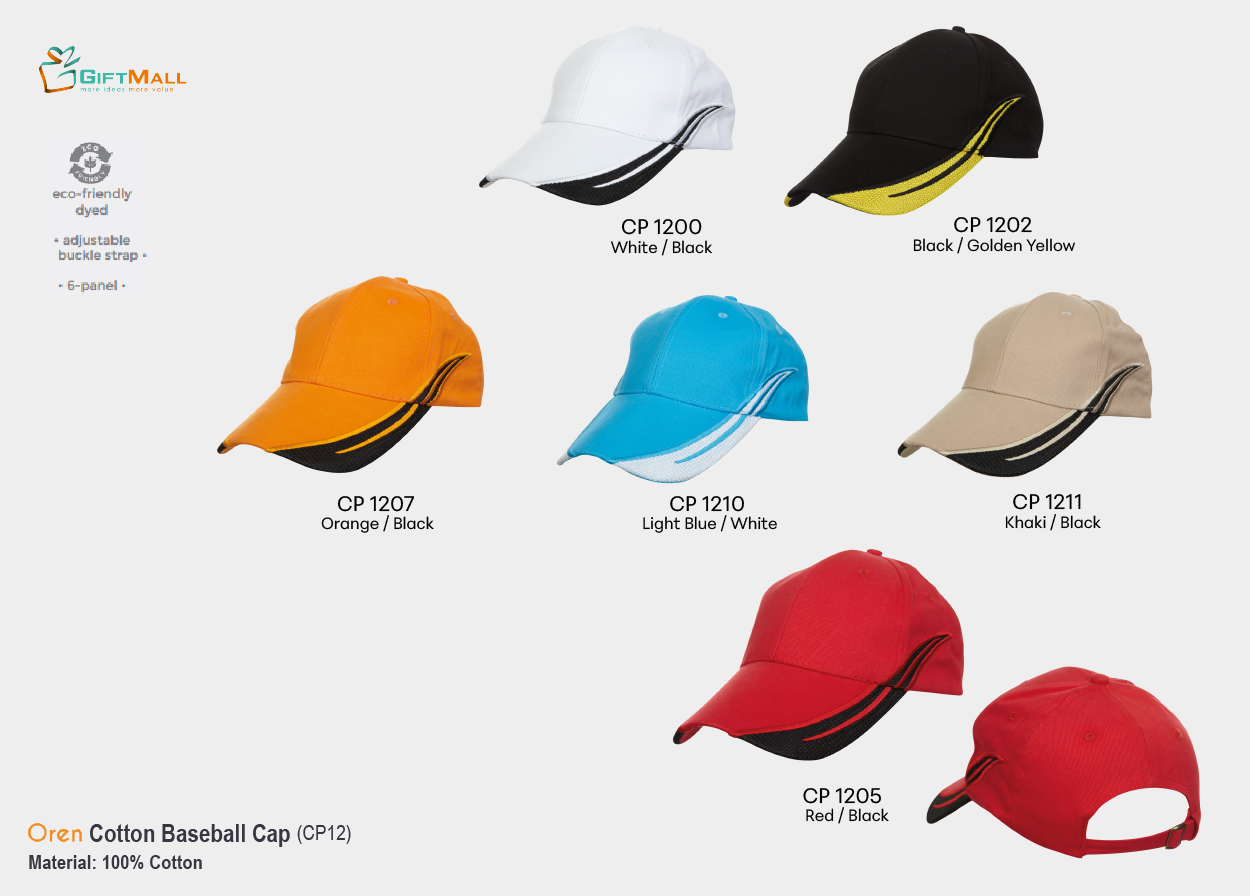 Oren CP12<br>Cotton Baseball Cap