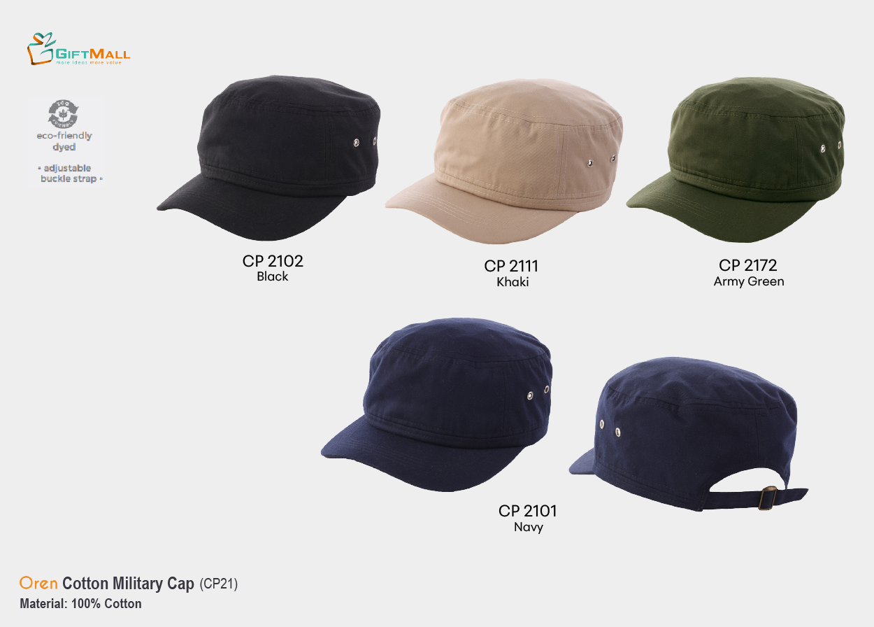 Oren CP21<br>Cotton Military Cap