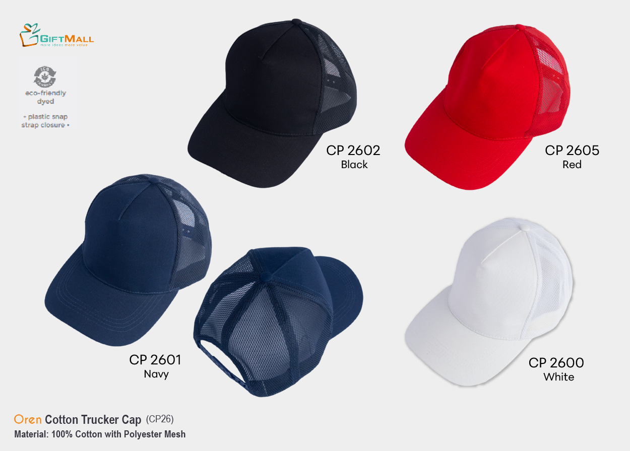 Oren CP26<br>Cotton Trucker Cap