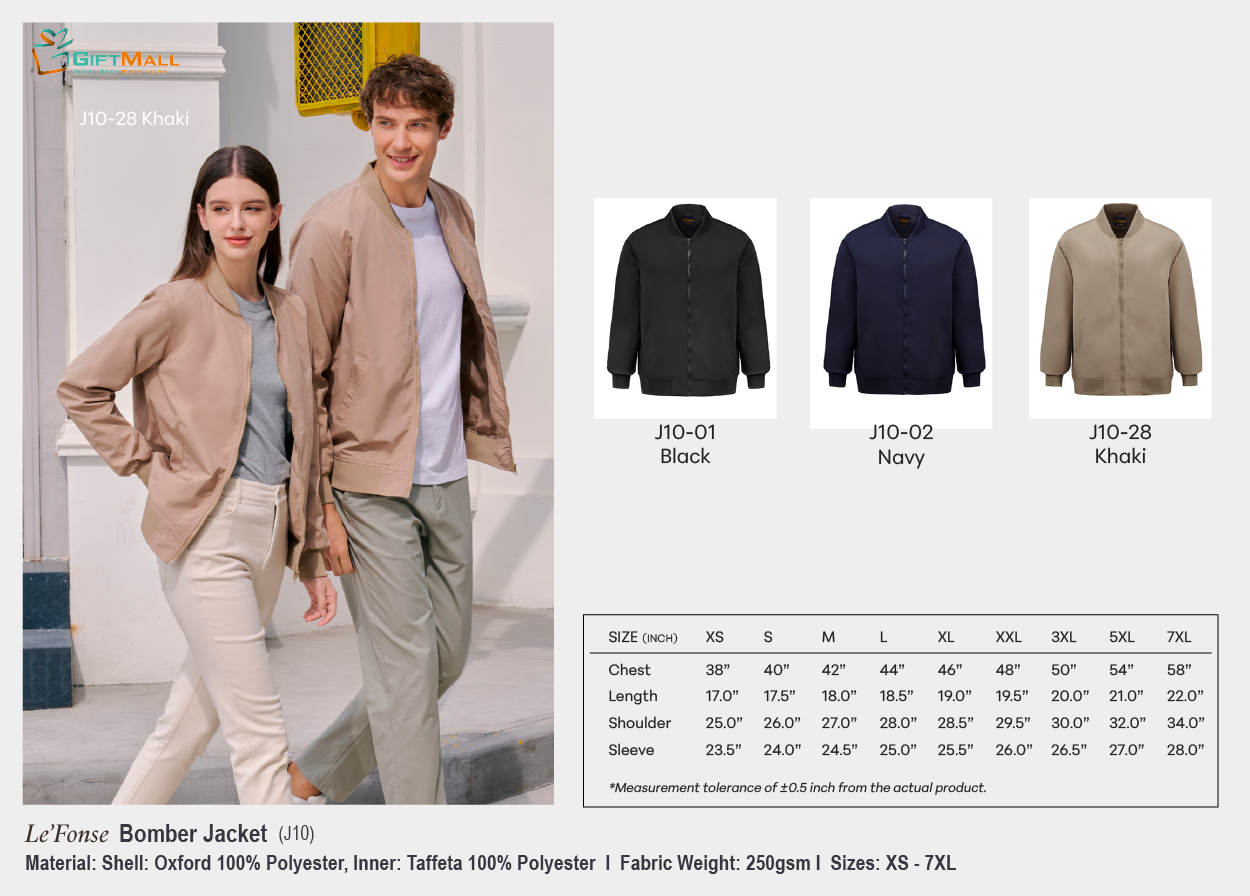 Le'fonse J10 (250gsm)<br>Bomber Jacket