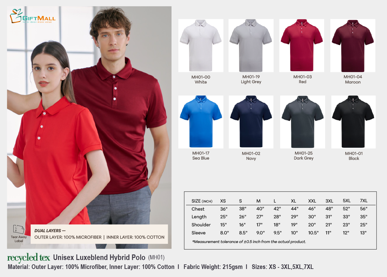 Le'fonse MH01 (215gsm)<br>Unisex Luxeblend Hybrid