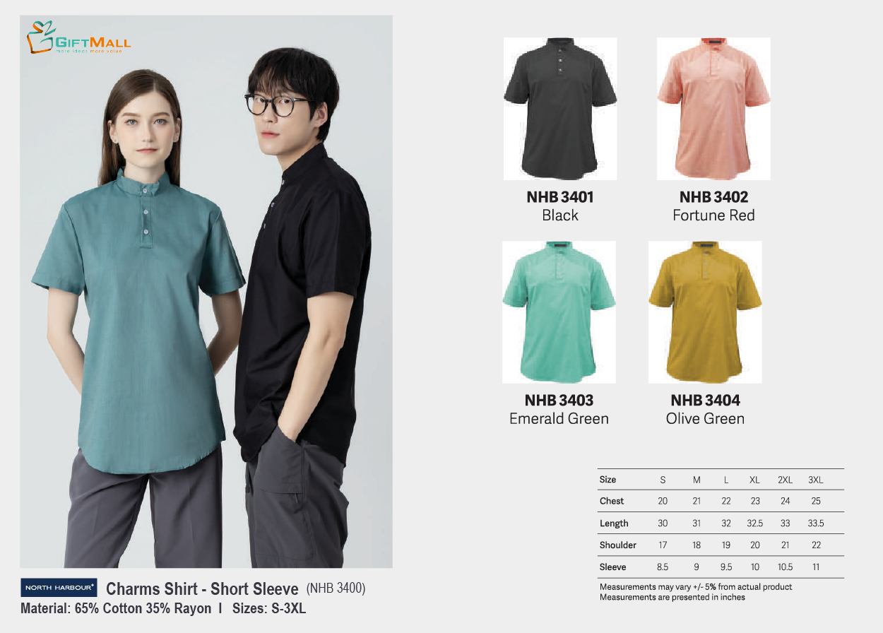 North Harbour NHB3400<br>Charms Shirt Short Sleeve