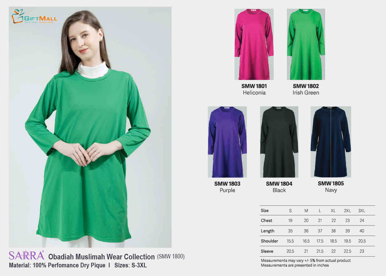 Sarra SMW 1800<br>Obadiah Muslimah