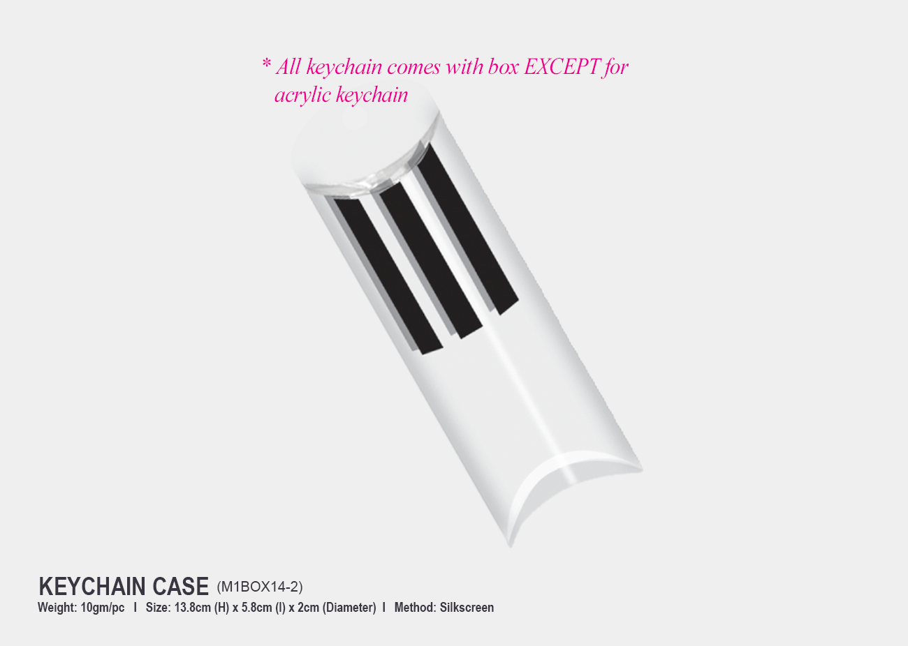 Keychain Case M1Box14-2<br>13.8cm(H) x 5.8cm(W)