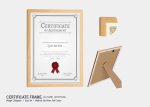 A4 size Certificate Frame M1CF429