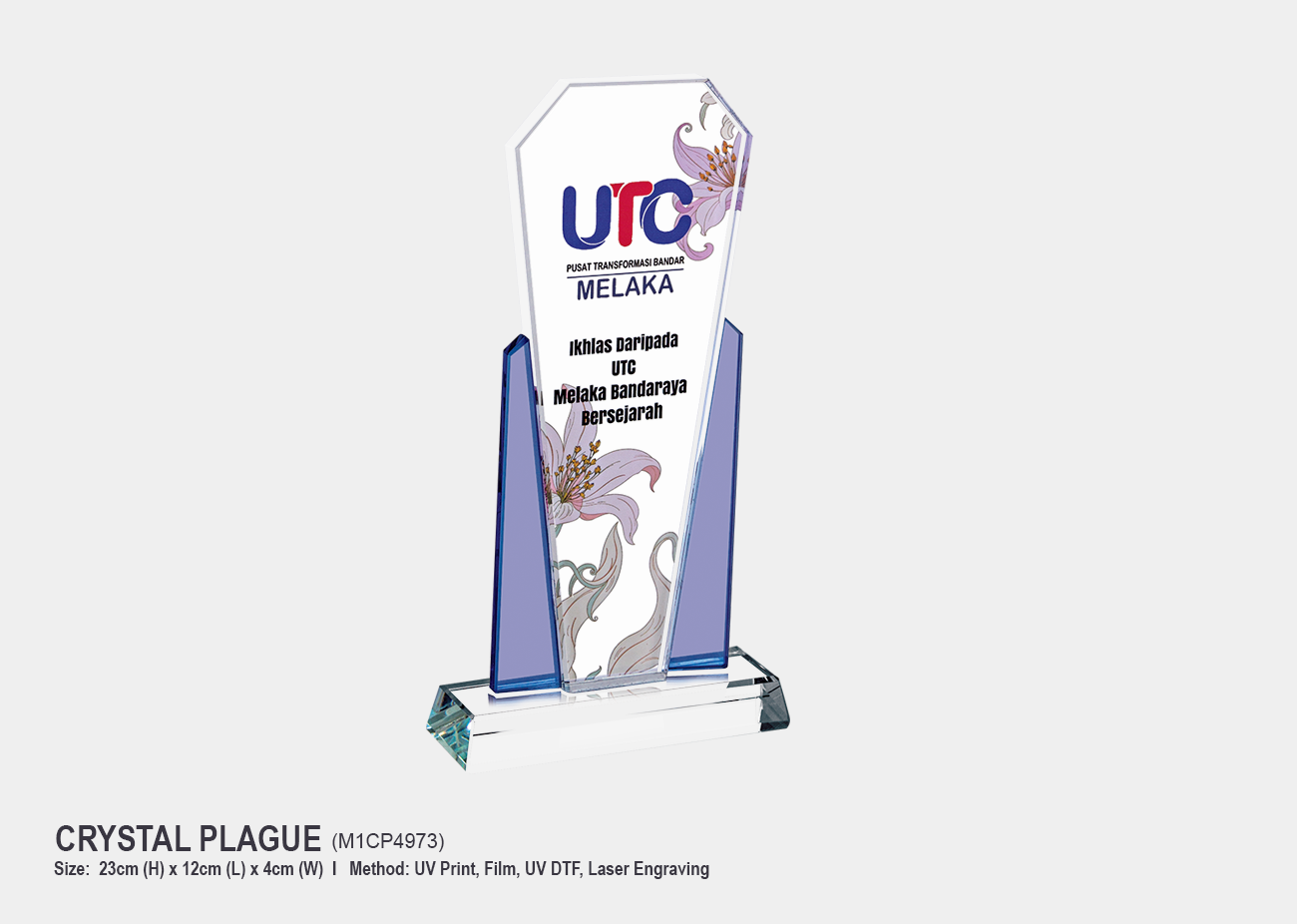 Crystal Plaque M1CP4973