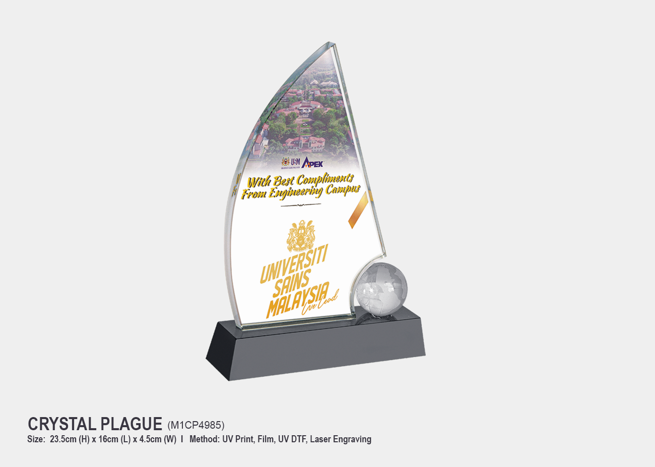 Crystal Plaque M1CP4985