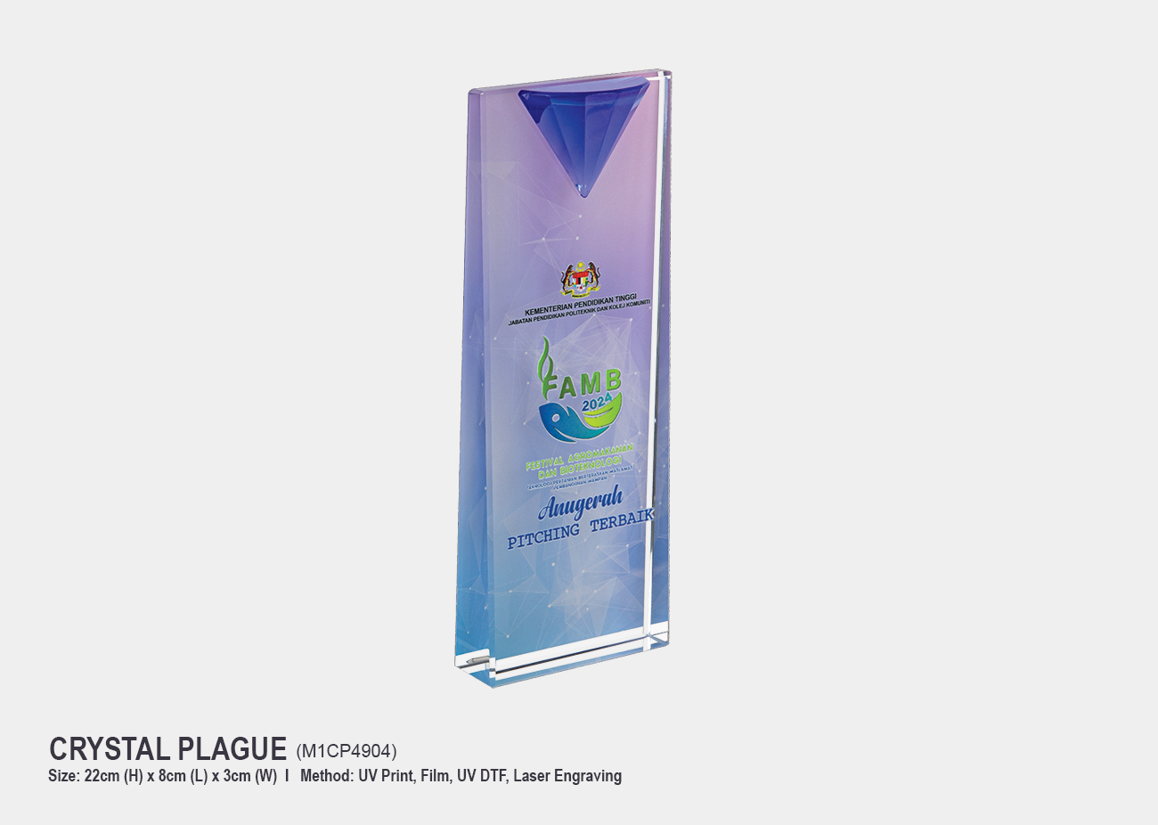 Crystal Plaque M1CP4904