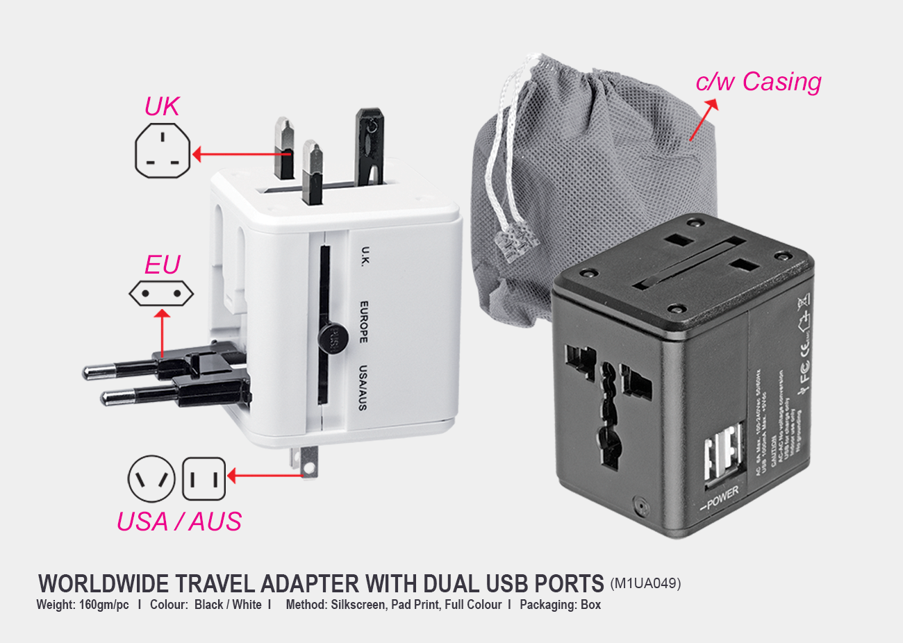 Worldwide Travel Adapter M1UA049