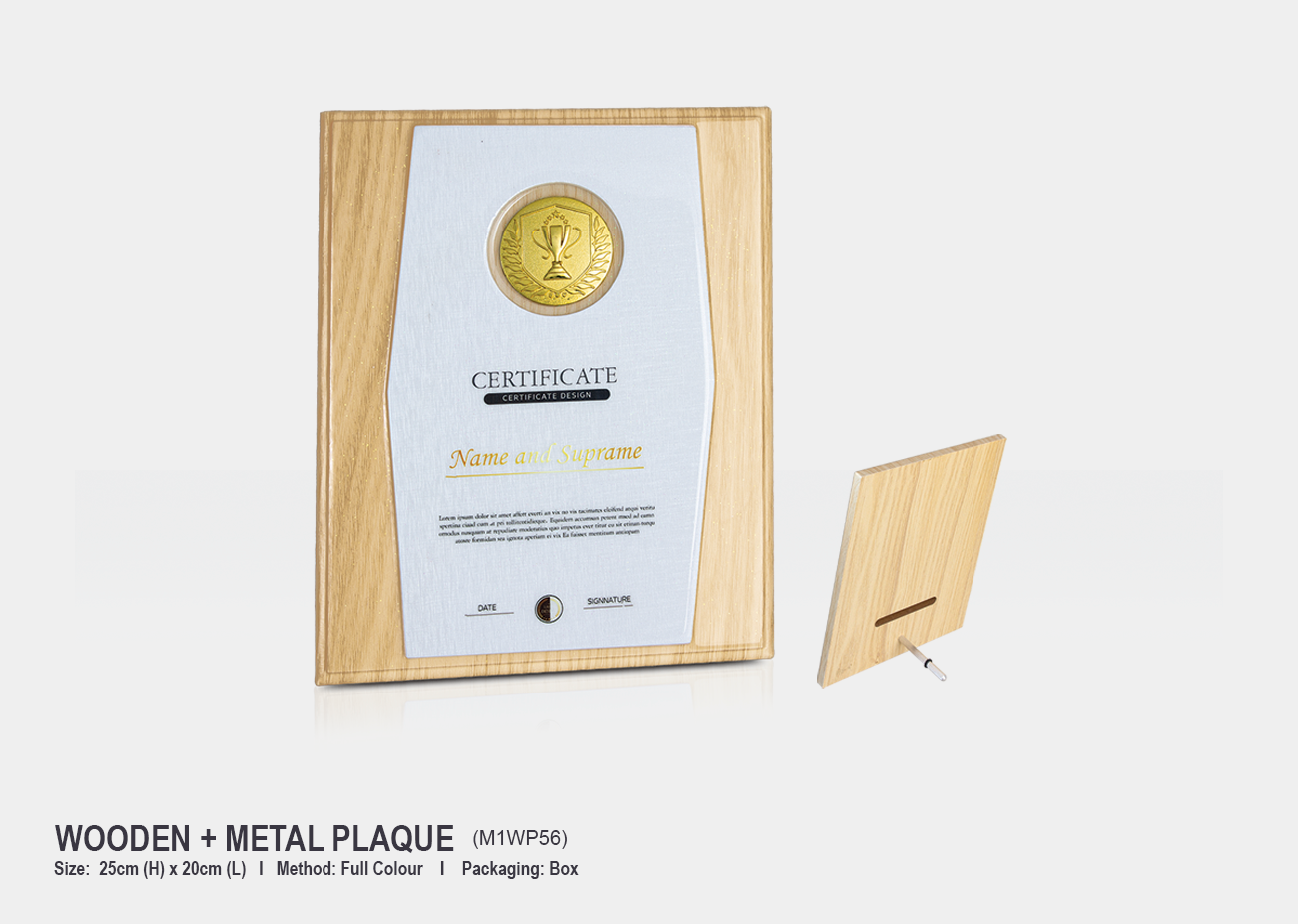 Wooden Plaque M1WP56