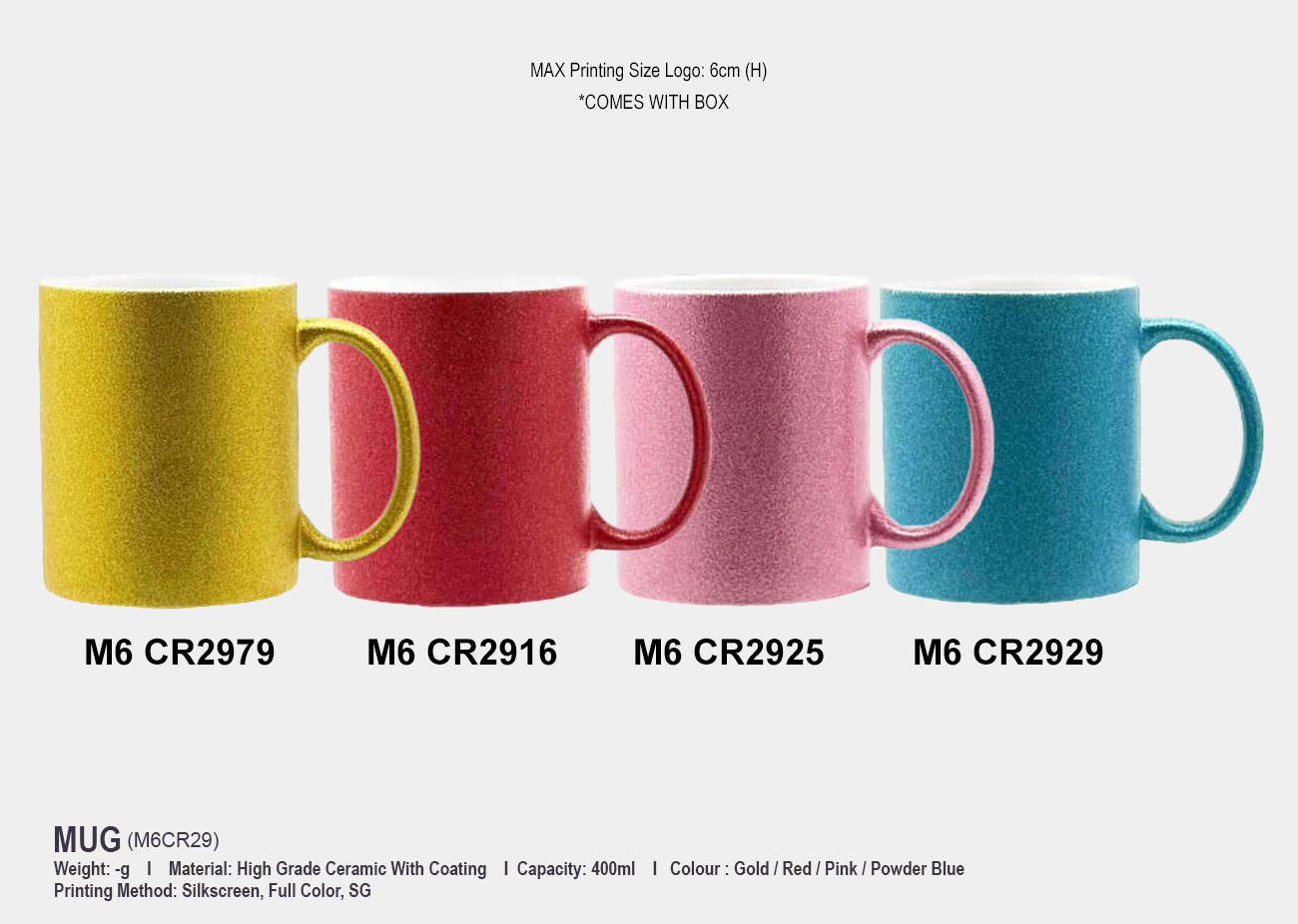 Ceramic Mug M6CR29 <br> 400ml