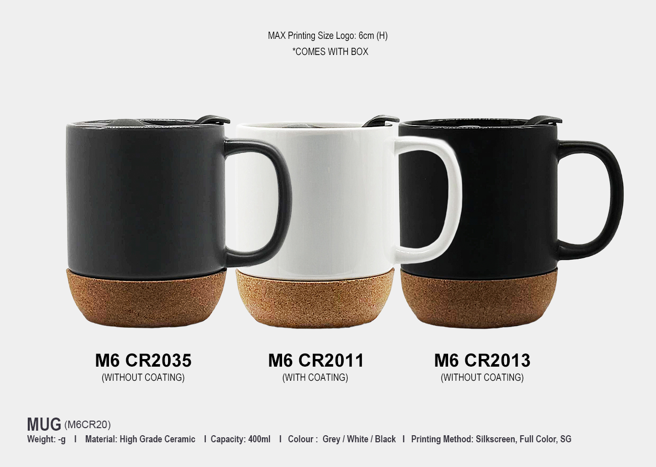 Ceramic Mug M6CR20 <br> 400ml