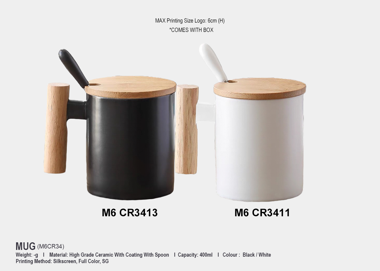 Ceramic Mug M6CR34 <br> 400ml