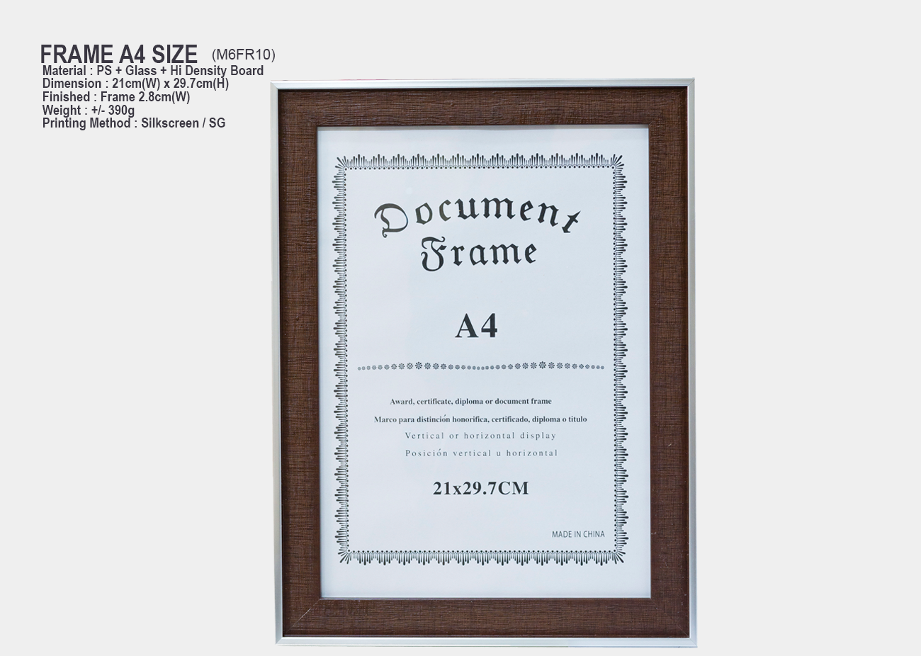 A4 Certificate Frame M6FR10<br>