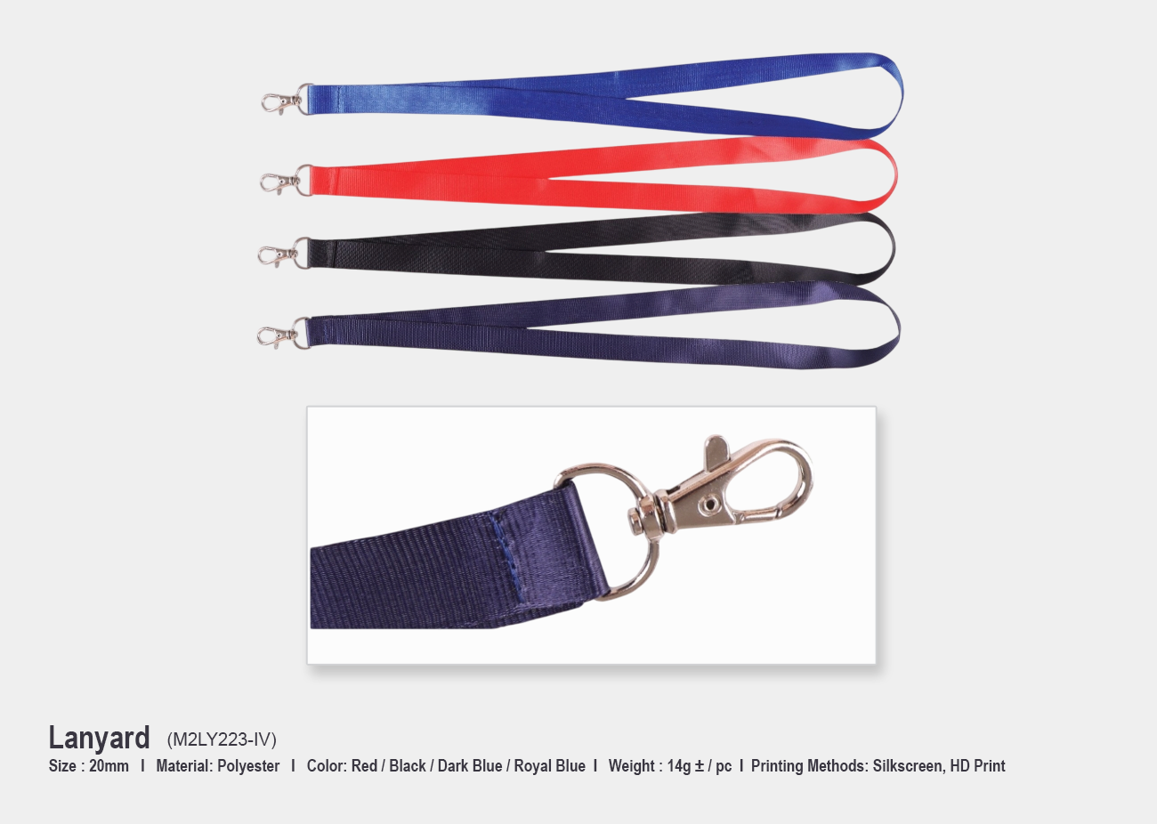 Lanyard M2LY223-IV <br> 20mm