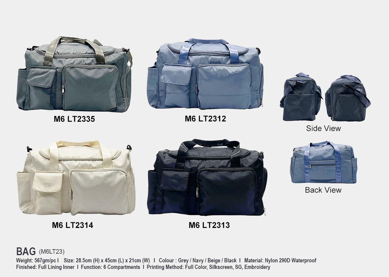 Backpack M6TL23 <br>45cm(L) x 21cm(W) x 28.5cm(H)