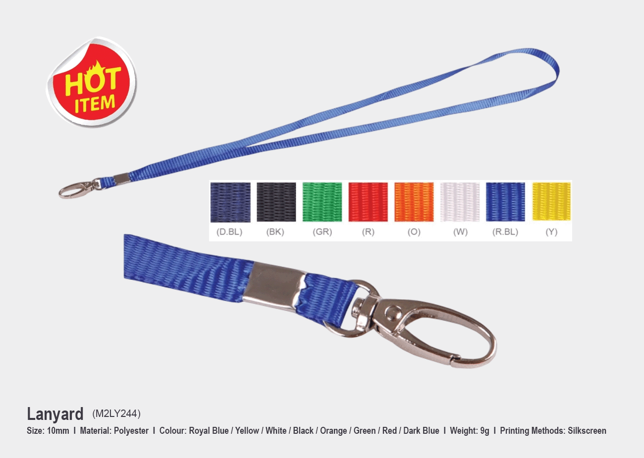 Lanyard M2LY244 <br> 10mm