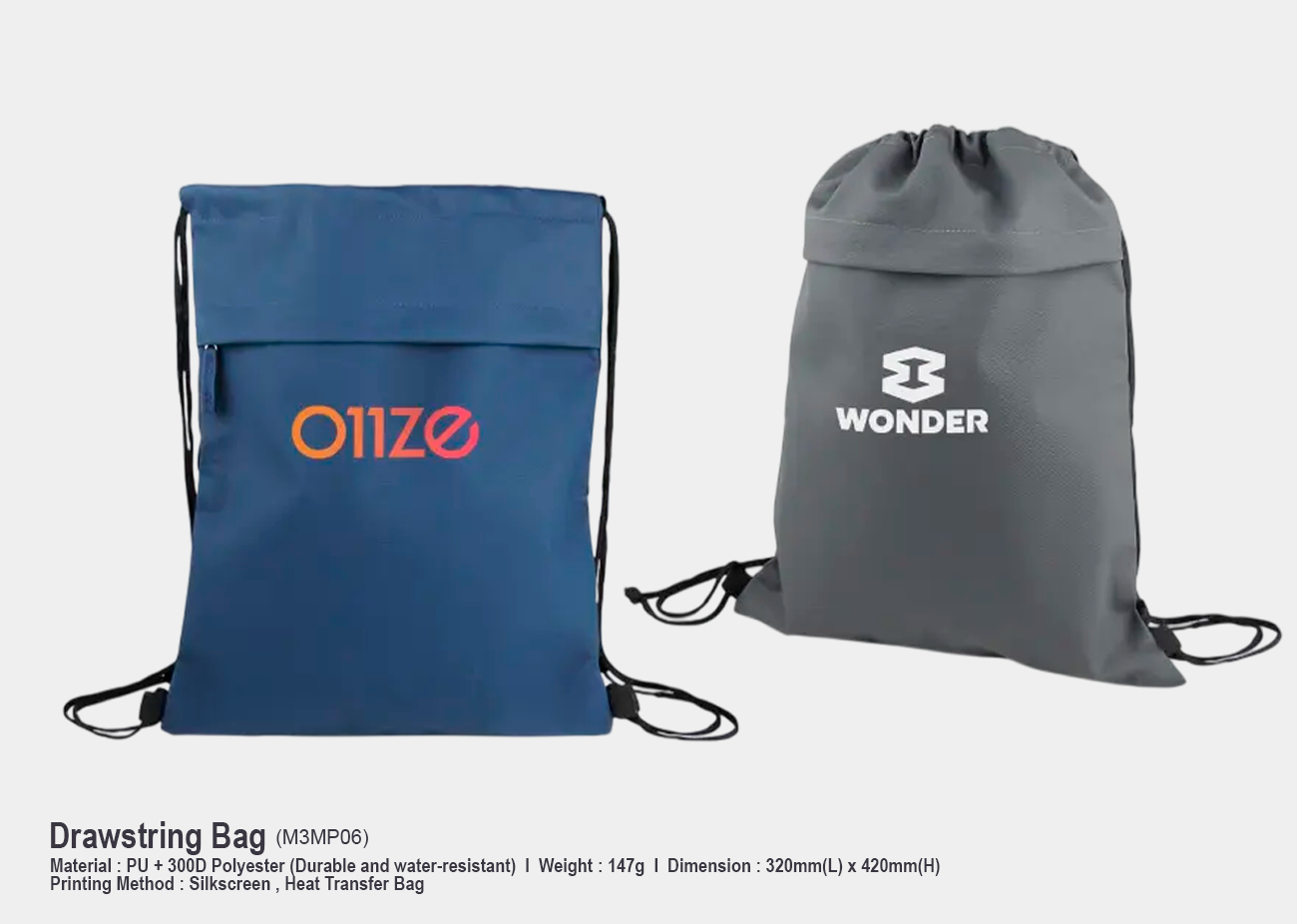 Drawstring Bag M3MP06 <br>32mm(L) x 42mm(H)